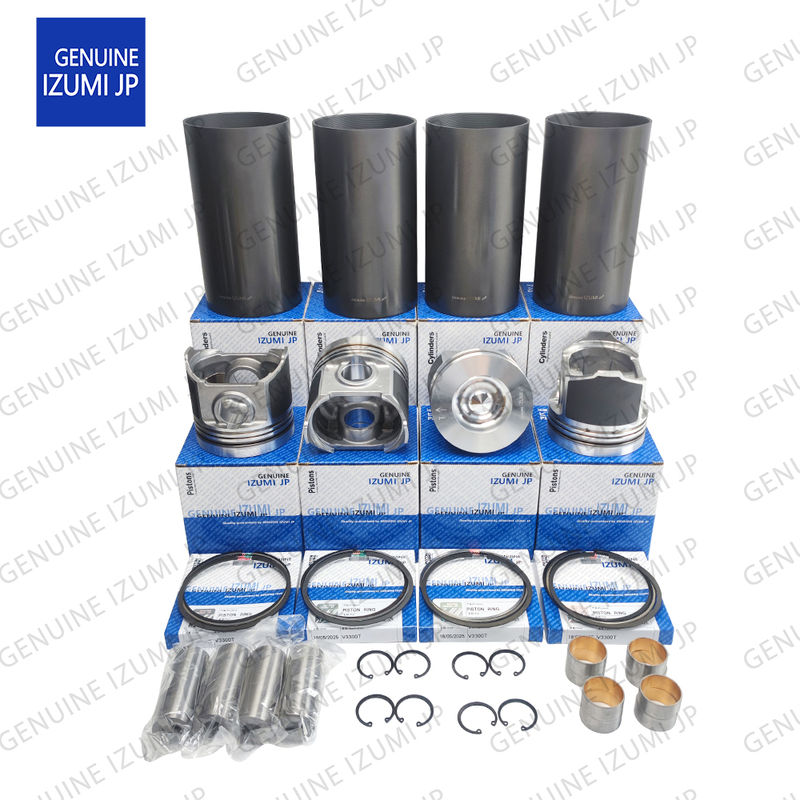 ชุดปลอกสูบ V3300T-16V ลูกสูบ 1C050-21112 สำหรับอะไหล่ซ่อมเครื่องยนต์ดีเซล Kubota