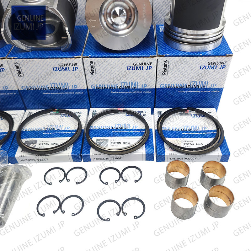 ชุดปลอกสูบ V3300T-16V ลูกสูบ 1C050-21112 สำหรับอะไหล่ซ่อมเครื่องยนต์ดีเซล Kubota