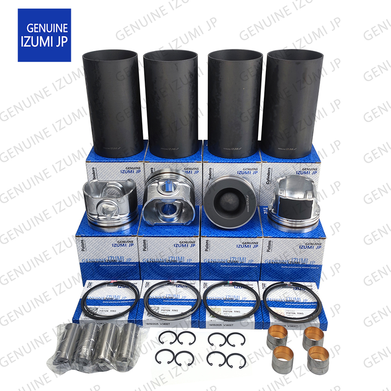 ชุดปลอกสูบ V3800T ลูกสูบ 1J508-21110 สำหรับอะไหล่ซ่อมเครื่องยนต์ดีเซล Kubota