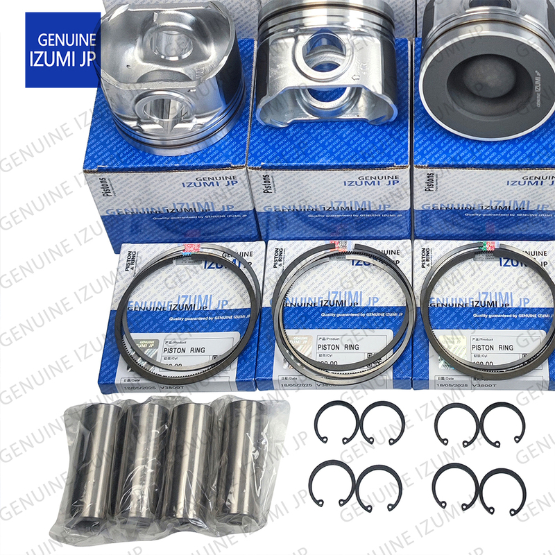 ชุดปลอกสูบ V3800T ลูกสูบ 1J508-21110 สำหรับอะไหล่ซ่อมเครื่องยนต์ดีเซล Kubota