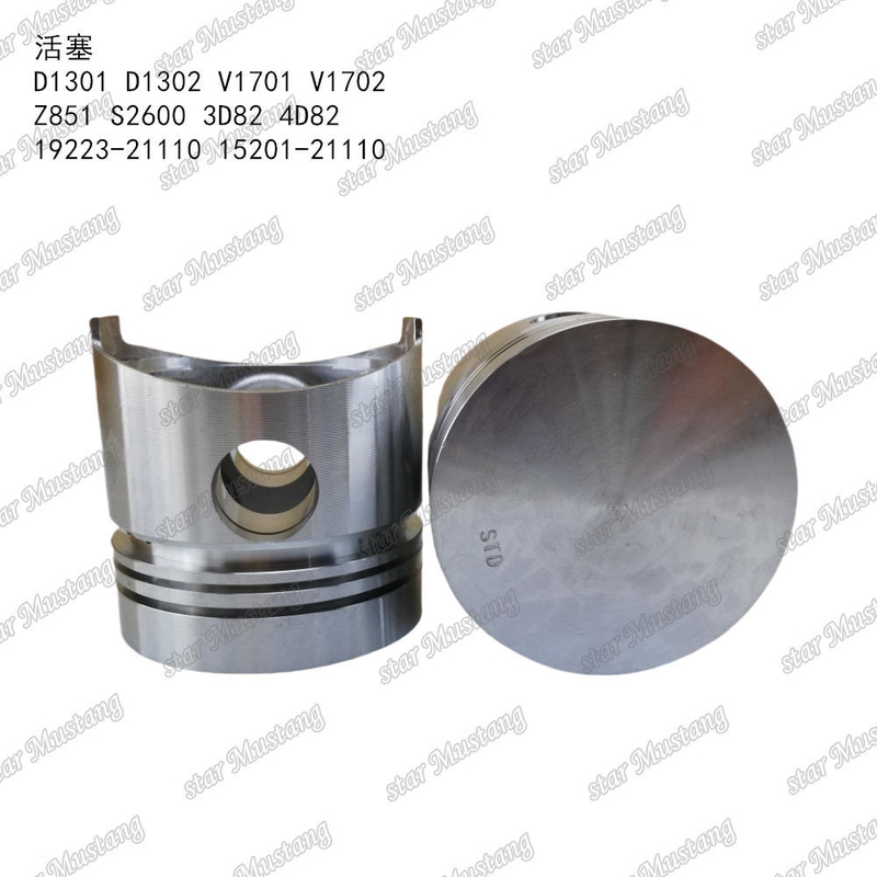 ลูกสูบ D1301 D1302 V1701 V1702 Z851 S2600 3D82 4D82 19223-21110 15201-21110 เหมาะสำหรับ อะไหล่เครื่องยนต์ KUBOTA