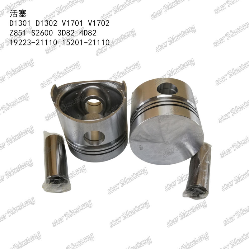 ลูกสูบ D1301 D1302 V1701 V1702 Z851 S2600 3D82 4D82 19223-21110 15201-21110 เหมาะสำหรับ อะไหล่เครื่องยนต์ KUBOTA