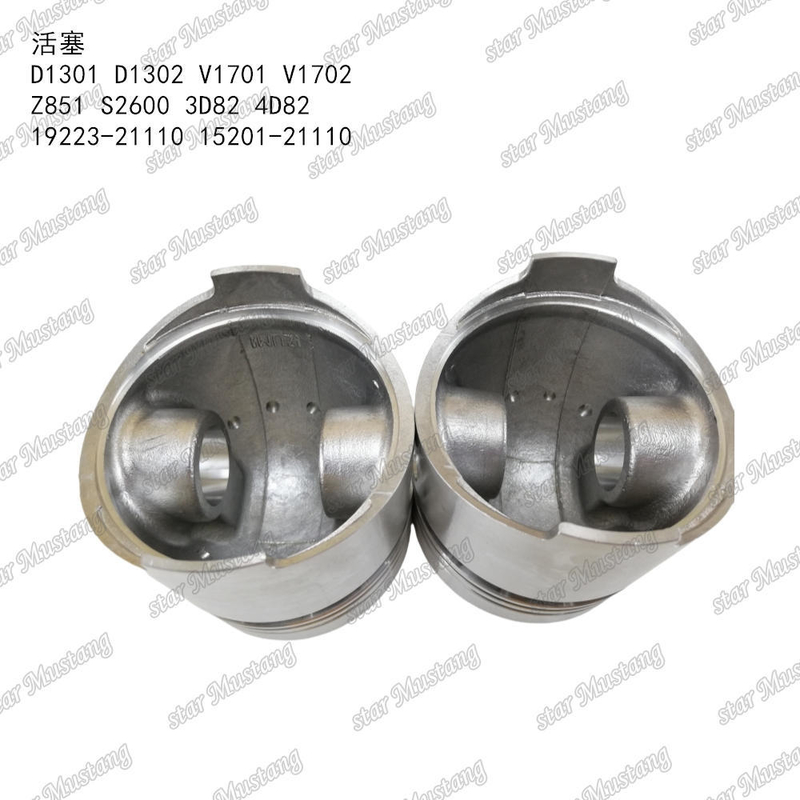ลูกสูบ D1301 D1302 V1701 V1702 Z851 S2600 3D82 4D82 19223-21110 15201-21110 เหมาะสำหรับ อะไหล่เครื่องยนต์ KUBOTA