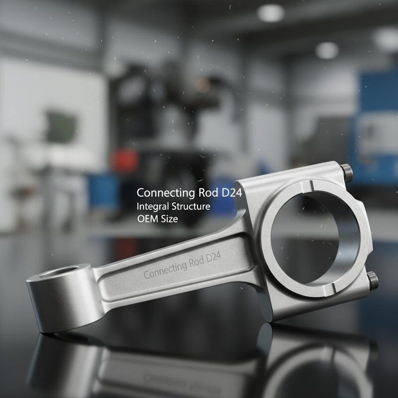 D24 ก้านสูบสำหรับอะไหล่เครื่องยนต์ดีเซล โครงสร้างแบบชิ้นเดียวและขนาด OEM